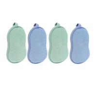 DECHOUS 4 Piezas Toalla De Baño Esponja De Baño De Doble Cara Para Bebés Esponja De Fregar Unidades Exfoliante