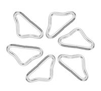 DECHOUS 40 Piezas de Anillos Triangulares de Acero Galvanizado para Trampolín Clips de Repuesto para Red de Trampolín Anillos en V de Alta Resistencia para Malla de Salto Uso en