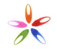 DECHOUS 5 Luces LED de Silicona Diseño de Hueso para Collares de Perro, Accesorio Seguro y Visible para Paseos Nocturnos al Aire Libre, Tamaño 8x2.5x0.5 Cm