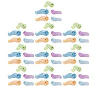 DECHOUS 50 Mini Figuras de Gusanos de Resina Realistas para Decoración del Hogar y Jardín, Duraderas y No Se Deforman, Ideales para Ornamento y Decoración Exterior