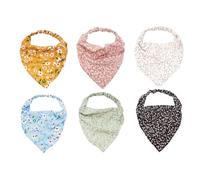 DECHOUS 6 Pañuelos Elásticos Cabello para Mujer Pañuelo Cabeza Floral Diseño de Flores Pequeñas y Grandes Multicolor Tamaño Ajustable Accesorios Suaves para Cuidado y Protección del
