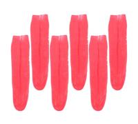 DECHOUS 6 Piezas Lengua Falsa Realista de Goma Roja para Bromas de Halloween y Día Inocentes, Diseño Aterrador Reutilizable para Uso al Aire Libre