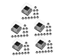 DECHOUS 60piezas Cajas Transparentes Cuadradas Para Almacenamiento De Minerales y Muestras De Exhibición De Cristales y Especímenes Organizador De Accesorios De Joyería