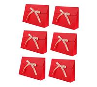 DECHOUS 6piezas Caja De Obsequio Lazo Exquisito Estuche De Embalaje Caja De Almacenamiento De Obsequio Para Comunion