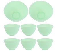DECHOUS 8 piezas Cuencos de Silicona Antideslizantes para Mascarillas Faciales de Medianas Tazones Flexibles y Fáciles de Limpiar para Tratamientos Estéticos Casa Salón o Viajes