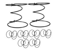 DECHOUS 8 Piezas Resortes para Sofá, Muelle de Repuesto para Muebles, Acero Negro, 10x10x8cm, Alta Elasticidad y Soporte, para Sillas y Sofás, Reparación de Muebles y Oficina