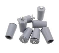 DECHOUS 8 Piezas Topes para Persianas Enrollables de Plástico Abs con Tornillos, Accesorios Aplicables para Reparación y Protección en Ventanas de Hogar y Oficina
