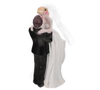 DECHOUS Adorno para Tarta de Novios Figura de Novios de Resina, Decoración de Tartas de Boda, Estilo Europeo Romántico, para Decoración Nupcial y Repostería