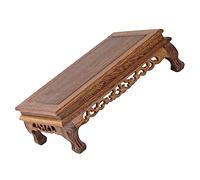 DECHOUS Adornos De Madera De Wengué Soporte De Exhibición Antiguo Para Tetera Base De Exhibición Delicada Hogar y Oficina