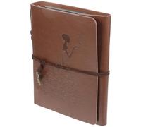 DECHOUS Álbum de Fotos Vintage de Cuero Resistente al Desgaste con Diseño Diy, Álbum de Recortes Ligero para Cumpleaños y Aniversario, Adecuado para Familias y Amigos