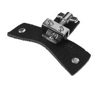 DECHOUS Almohadilla Silenciadora de Batería de Cuero Negra Pequeña, Amortiguador Reutilizable para Tambores, Accesorio para Suministros de Batería, Pad de Silencio para Práctica y Control