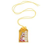 DECHOUS Amuleto Japonés para Atraer Dinero y Protección de Tela Omamori Amarillo Bolsa Tradicional para Colgar en Cartera o Bolso