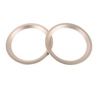 DECHOUS Anillos Espaciadores para Altavoces 6,5 Pulgadas, Juego de 2 Piezas en Plástico Resistente Color Champán, Accesorios Decorativos para Altavoces Diy, Mejora de Sonido y Protección