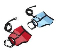 DECHOUS Arnés Ajustable para Conejos y Mascotas Pequeñas Chaleco Transpirable de Malla Correa de 2 Piezas para Paseos al Aire Libre Entrenamiento y Viajes Talla L Pecho 20-32 CM