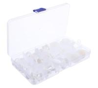 DECHOUS Articulaciones de Plástico Blanco 45 Piezas para Juguetes , Articulaciones Flexibles Diseño de Junta Rotatoria , Fácil Instalación para Muñecas y Osos para Manualidades