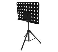 DECHOUS Atril de Música Plegable y Ajustable para Tablets y Libros Musicales, Soporte Portátil Negro para Presentaciones y Tocar Guitarra