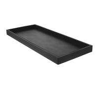 DECHOUS Bandeja de Silicona Grande Negra para Baño y Cocina Organizador de Cosméticos y Joyas Antideslizante y Fácil de Limpiar Bandeja Multifuncional para Tocador y Sala de Estar