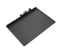 DECHOUS Bandeja Metálica para Micrófono Soporte de Antideslizante para Tarjeta de Sonido y Accesorios Negra Resistente y Estable para Mesa