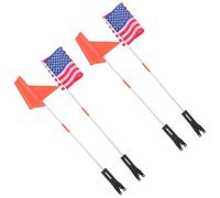 DECHOUS Bandera para Bicicleta Infantil de PVC con Altura Extra para Mayor Visibilidad y Seguridad en Paseos Matutinos Atardecer