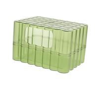 DECHOUS Bañera para Hámster de Plástico Resistente Verde Translúcido, Caja de Arena Pequeña Multifunción para Baño y Excavación, Accesorio Doméstico Compacto para Chinchillas y Roedores