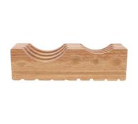 DECHOUS Bloque Formador de Ranuras Semicircular de Madera Dura para Pulido y Conformado de Joyas, Almohadilla Manual para Banco de Trabajo, Herramienta Profesional para Fabricación