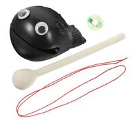 DECHOUS Bloques de Templo de Plástico Pequeños 2 Pulgadas Juego de 2 Unidades Instrumento de Percusión Portátil y Juguete Musical para Oficina y Relajación Juguete de Descompresión y