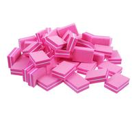DECHOUS Bloques para Uñas Esponja Rosa Fucsia 50 Piezas Mini Doble Cara Pulidor y Lima para Manicura y Pedicura Profesional en Salón y Uso Doméstico