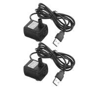 DECHOUS Bomba de Agua Sumergible Pequeña Capacidad 200 L/h 2 Piezas Silenciosa y Compacta para Fuente Conexión USB Adecuado para Peceras y Fuentes de Sobremesa