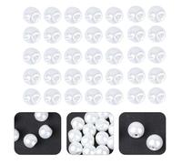 DECHOUS Botones de Perlas Redondas de Colores 50 Piezas 10L 10 MM para Decoración de Ropa DIY Accesorios de Costura Camisas y Suéteres de Punto Hebillas de Perlas Coloridas