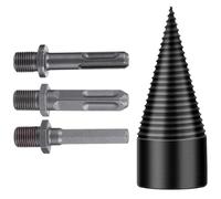 DECHOUS Broca para Partir Leña, Partidor de Troncos de Acero Negro de 50mm, Fácil de Perforar y Resistente al Desgaste, para Taladro Eléctrico y Carpintería