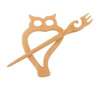 DECHOUS Broche de Madera Forma de Búho Vintage para Vestido y Bufanda, Accesorio Versátil que No Daña Suéter ni Bufanda, Adecuado para Ocasiones Obsequios