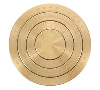 DECHOUS Brújula Precisión Direccional de Latón Dorado Luo Pan Feng Shui Diseño Compacto y Portátil para Decoración del Hogar y Enseñanza Cultural