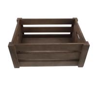 DECHOUS Caja Organizadora con Asa de Madera Retro de Discos de Vinilo Expositor de Álbumes Protege y Ordena Vinilos para Escritorio y Almacenamiento en Casa