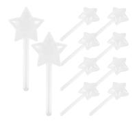 DECHOUS Cajas de Dulces Transparentes Pequeñas 10 Piezas Diseño Estrella Varita Mágica para Fiesta Boda y Decoración Navideña Cajitas de Golosinas y Regalos