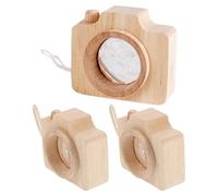 DECHOUS Caleidoscopios para 3 Piezas Cámara de Madera Prismas de Panal Multifacéticos Efecto Visual Juguete Educativo Portátil para Juego al Aire Libre y Fiestas Infantiles