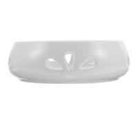 DECHOUS Calentador de Té de Cerámica Base Calefactora Blanca Soporte para Tetera y Velas Aromáticas Estufa Multifuncional para Café Té y Bebidas Calientes en Escritorio Resistente al