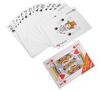 DECHOUS Cartas de Póker Gigantes Jumbo Grandes Baraja de Naipes Portátil para Fiesta y Familiar Diseño Claro y Resistente para Entretenimiento