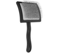 DECHOUS Cepillo Cardador de Lana Manual Grande Negro Herramienta de Fieltrado con Aguja de Metal y Mango Ergonómico de Madera Adecuado para Proyectos de Fieltro Artesanía y Mezcla de