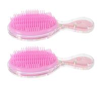 DECHOUS Cepillo para Cabello de Niña Pequeño Transparente 2 Unidades Cepillo Desenredante Cerdas Suaves Cuidado Diario Infantil Uso en Casa