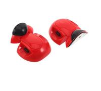 DECHOUS Cerradura de Seguridad para Refrigerador a Prueba, Pestillo Autoadhesivo sin Taladro, Color Rojo, Tamaño Ajustable, 2 Piezas, Protección para Bebés en Cocina y Congelador