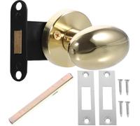 DECHOUS Cerradura Invisible para Puerta Interior de Acero Inoxidable Cerrojo Lado, Tirador Oculto Dorado, Diseño Silencioso y Fácil de Abrir para Balcón o Dormitorio