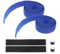 DECHOUS Cinta de Manillar para Bicicleta de Carretera de Fibra de Carbono Antideslizante Ligera y Resistente al Agua Color Azul Degradado Juego para Ciclismo y Piñón Fijo