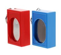 DECHOUS Clicker para Mascotas 2 Piezas Rojo y Azul, Equipo de Agilidad para Perros, Clicker Ligero y Portátil para Entrenamiento Canino, Herramienta para Obediencia y Corrección