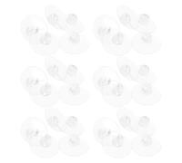 DECHOUS Clips de Cable para Cable Plano con Ventosa de Pvc 4.3cm, 30 Piezas para Organización Fácil y Ajuste de Posición en Ducha y Espacios Pequeños