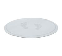 DECHOUS Colchoneta Redonda para Saltar la Cuerda 1 Pieza Esterilla Antideslizante de Ejercicio en Casa Cojín Amortiguador Grueso Color Azul Claro Diseño de Huellas Adecuado para