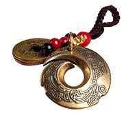 DECHOUS Colgante De Llavero Adorno De Mochila Llavero De La Fortuna Titular De La Llave De La Riqueza Llaveros De La Suerte Riqueza Llaveros Feng Shui Llaveros Moneda Perder Japón Cobre
