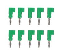 DECHOUS Conectores Banana sin Soldadura de 4mm Tornillo de Apertura, 10 Piezas de Plástico Verde para Cables de Altavoz y Pruebas en Laboratorio