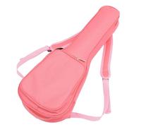 DECHOUS Contenedor para Ukelele de Cuatro Cuerdas Color Rosa Forro de Algodón y Cremallera Bidireccional, Mochila Portátil para Conciertos y Almacenamiento