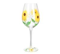 DECHOUS Copa de Champán Vintage Pequeña de Cristal Pie Alto y Diseño de Girasol Pintado, Flauta Delicada para Fiestas y Celebraciones, Copa de Vino para Bar y Restaurante