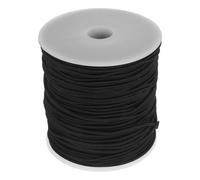 DECHOUS Cordón Elástico para Joyería 2 MM Negro 90 M Hilo para Pulseras Ajustable Resistente para Abalorios y Manualidades de Bisutería